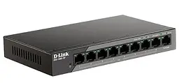 Комутатор D-Link DSS-100E-9P 8xFE PoE, 1xGE, 92W (DSS-100E-9P) - мініатюра 2