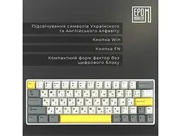 Клавіатура Epomaker EP64 Mulan White (EP64-W-M) - мініатюра 7