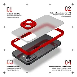 Чохол до мобільного телефона Armorstandart Frosted Matte Xiaomi Redmi Note 13 5G Red (ARM71884) - мініатюра 2