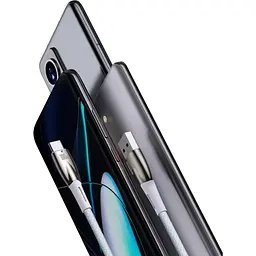 Кабель Baseus Glimmer Series USB-А to USB-C 100W 1m White (CADH000402) [106121] - мініатюра 5
