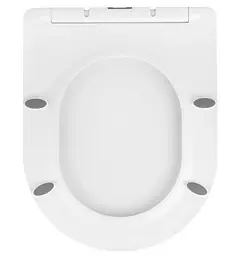 Унітаз підвісний безобідковий Kroner Harz WHI523632 RIMLESS з сидінням (KH523632WHIR) (CV032969) - мініатюра 11