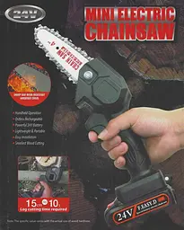 Ланцюгова пила акумуляторна Chainsaw акумулятор 24V - мініатюра 10