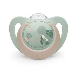 Пустушка Nuk First Choice силікон розмір 2 6-18 міс. черепаха кит 2 шт. (3954183) - мініатюра 2