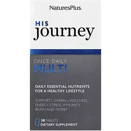 Мультивітаміни для чоловіків NaturesPlus His Journey Once Daily Multi 30 таблеток - мініатюра 2