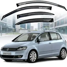 Дефлектори вікон вітровики Volkswagen Golf 5 Plus 2004-2014 5d Хечбек Скотч 3M (Voron Glass) VV13504