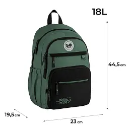 Рюкзак GoPack Teens 4 відділення 2 кишені №GO26-121L-3 - мініатюра 2