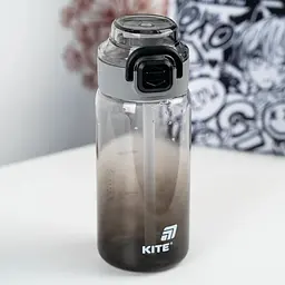 Пляшечка для води Kite 600 мл чорна (K25-1212-1) - мініатюра 4