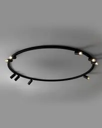 Люстра Nowodvorski 11950 Fourty Round GU10 R35 9x10W IP20 чорна - мініатюра 2