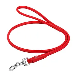 Повідець для собак WAUDOG Glamour круглий XS d 6 мм Д 122 см червоний (33803)