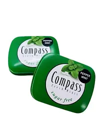 Льодяники Compass зі смаком м'яти перцевої без цукру 14 г
