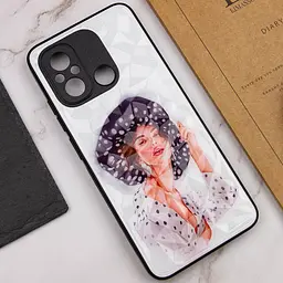 TPU+PC чохол Prisma Ladies для Xiaomi Redmi 12C / Poco C55 Girl in a hat - мініатюра 4