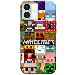 Чохол Demsky Minecraft collage для Apple iPhone 16 (6.1)