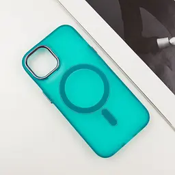 Чохол TPU+PC Lily with MagSafe для Apple iPhone 14 (6.1) Green - мініатюра 3