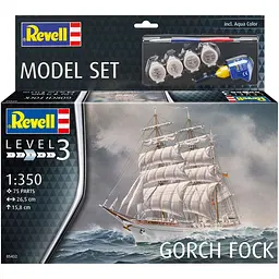 Збірна модель Revell Корабель Gorch Fock рівень 3, масштаб 1:350, 75 деталей (RVL-65432) - мініатюра 10