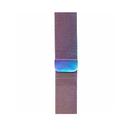 Ремінець Creasted для годинника Milanese loop steel bracelet Apple watch, 38 40 мм Oil rainbow - мініатюра 4