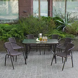 Комплект садових меблів 4Points Siena-6 з прямокутним столом 120x70x70 см - мініатюра 4