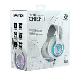 Ігрові навушники з мікрофоном Fantech HG-20 White 7.1 Channel RGB - мініатюра 7