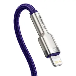 Кабель Baseus Cafule Series Metal Cable Type-C to Lightning PD 20W 1m CATLJK-A05 Purple - мініатюра 4