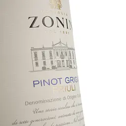 Вино Zonin Pinot Grigio Delle Venezie 20 Ventiterre, біле, сухе, 0,25 л - мініатюра 3