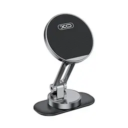 Автотримач XO C150 Magnetic 360° rotating holder with metal base Чорний