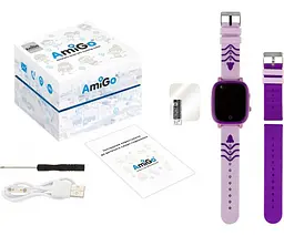 Дитячий смарт-годинник Amigo GO005 4G WIFI Thermometer фіолетовий - мініатюра 6