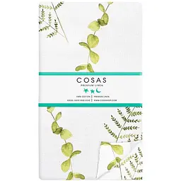Простирадло Cosas полуторне 155х240 green foliage, зелений (FoliageGreen_155s)