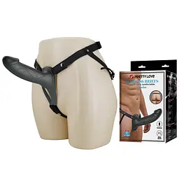 Порожнистий страпон Pretty Love Strap-On Harness Hollow, 25 см (чорний) - мініатюра 8