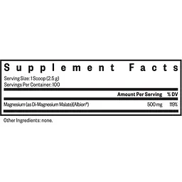 Магній малат Seeking Health Magnesium Malate Powder 500 мг 250 г  - мініатюра 3