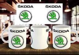 Чашка "Skoda" 330 мл Червона