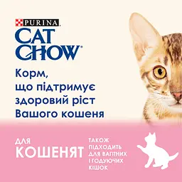 Вологий корм для кошенят Cat Chow Kitten, шматочки у підливці з ягням та цукіні 85 г - мініатюра 4