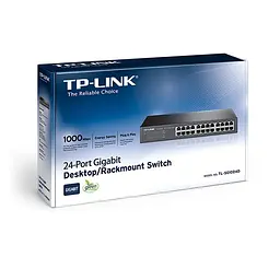 Комутатор TL-SG1024D 24xGE, Некерований TP-Link teh0018313 - мініатюра 4