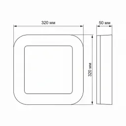 Світильник Videx LED ART IP65 квадратний 30W 5000K Black (VL-BHFS-305B) - мініатюра 2