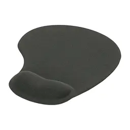 Килимок для мишки 230x190 mm з подушкою для зап'ястя чорний