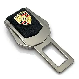 Заглушка ремня безпеки з логотипом Porsche Темний хром 1 шт