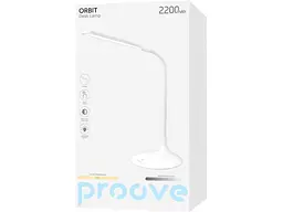 Офісна настільна лампа Proove Orbit 2200 mAh White (DLMP07002002) - мініатюра 6