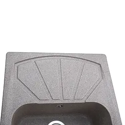 Гранітна мийка Globus Lux Tana мокко 650x500мм 000023500, Сірий - мініатюра 5
