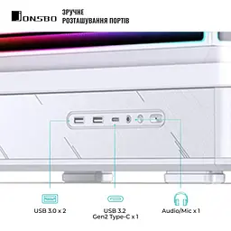 Корпус JONSBO D200 White - мініатюра 9