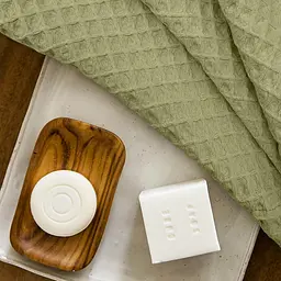 Рушник вафельний Cosas Sage Greek Waffle 45x90 см (Towel_76Sage_GreekWaffle_45x90) - мініатюра 3