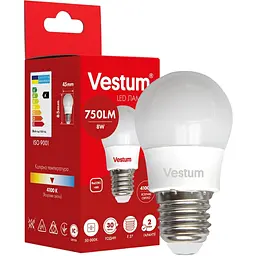 Світлодіодна лампа Vestum G45 8W 4100K 220V E27 1-VS-1209