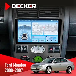 Штатная магнитола Ford Mondeo 2000-2007 Decker D9-010 6x128, DSP, 4G, 2K Decker (НФ-00004657)