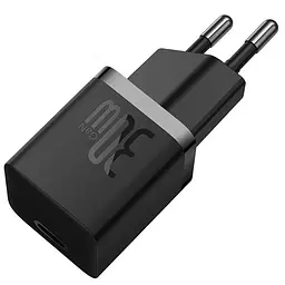 Блок живлення зарядне швидке Baseus GaN5 Fast Charger 1C 30 W чорне