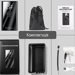 Насос електричний для велосипеда Portable wirless Air pump Міні насос AirDoc - мініатюра 8