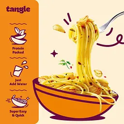 Локшина Samyang Tangle Garlic Oil Pasta 100г - мініатюра 6