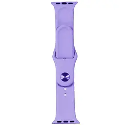 Ремінець Apple Watch Silicone 42/44/45/46/49 мм Elegant Фіолетовий S (39) (41)