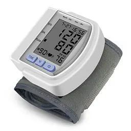 Автоматичний тонометр для вимірювання тиску пульсу на зап'ясті Blood Pressure Monitor CK-102S - мініатюра 4