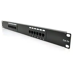 Патч-панель 19" 12хRJ-45 UTP 1U cat.5e Pipo (PP125191U)