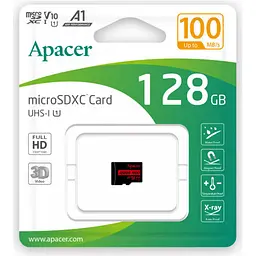 Карта пам'яті Apacer MicroSDXC 128Gb Class 10 UHS-I/U1 R100 (AP128GMCSX10UB-RA) [162473] - мініатюра 2