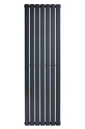 Вертикальний дизайнерський радіатор опалення Arttidesign Livorno 7/1800/476/50 сірий матовий - мініатюра 5