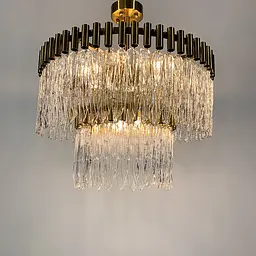 Люстра-репліка Crystal Icicle на 9 ламп (діаметр 60 см) Line.F MJ 187-600 AB - мініатюра 2
