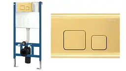 Кнопка змиву для інсталяції Rea F Light gold REA-E9853, Золотий - мініатюра 2